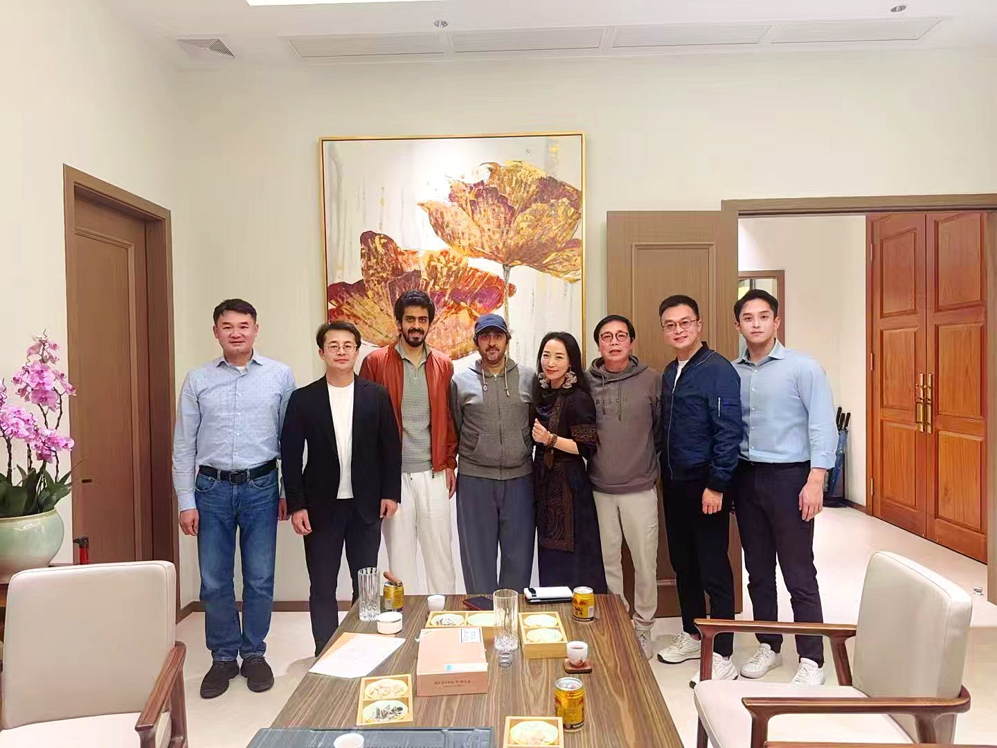 Team photo with international clients